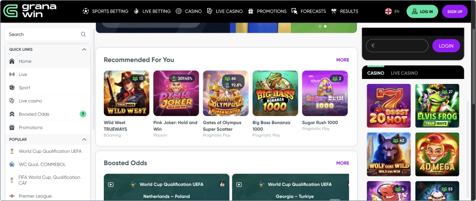 Granawin web stranica